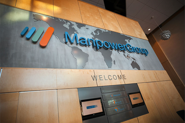 Manpower Custom Lobby Sign In Concord - Sign Source Solution