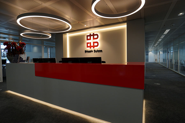 Bitcoin Suisse Office Sign In Concord - Sign Source Solution