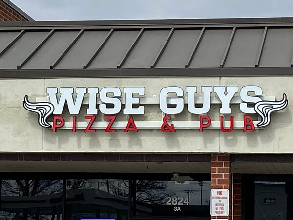 Wise Guys Channel Letter In Concord - Sign Source Solution