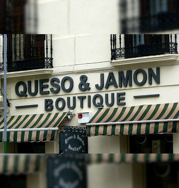 Queso & Jamon Boutique Channel Letter In Concord - Sign Source Solution