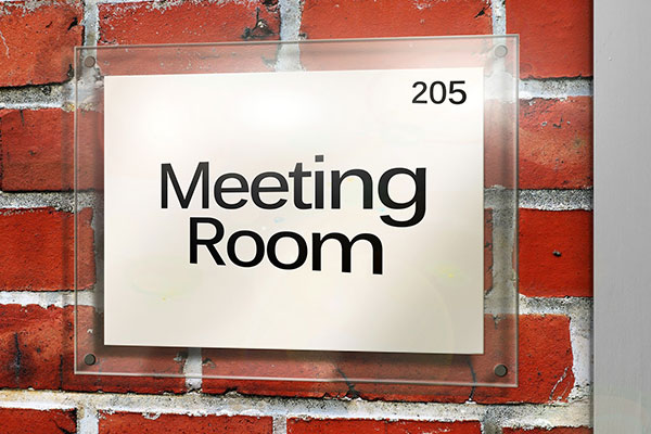 Meeting Room Office Sign In Concord - Sign Source Solution